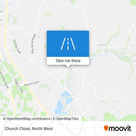 Church Close map
