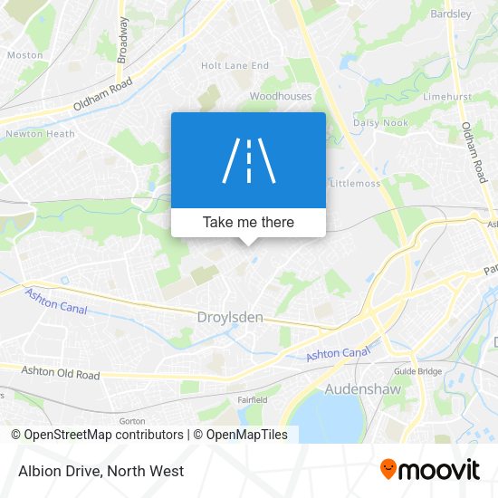 Albion Drive map