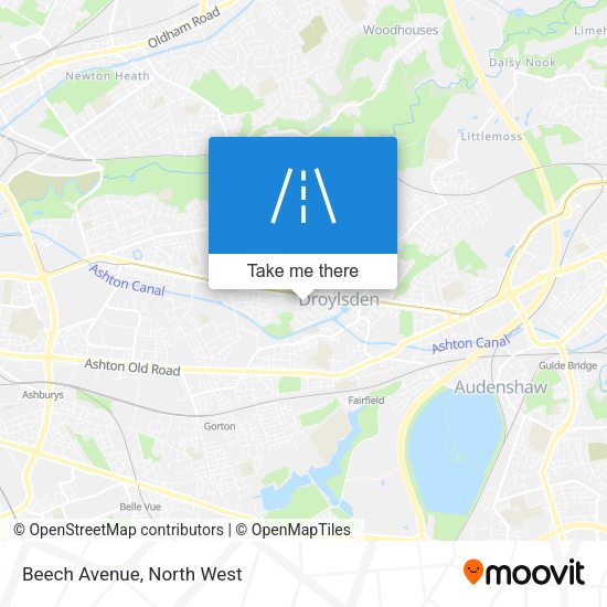 Beech Avenue map