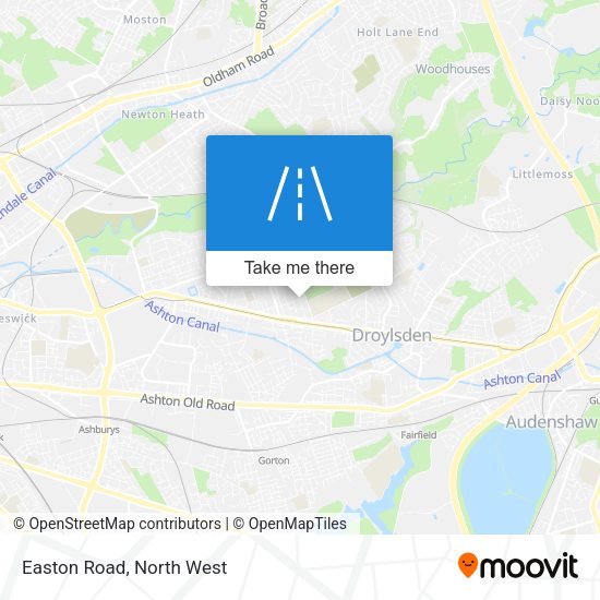 Easton Road map