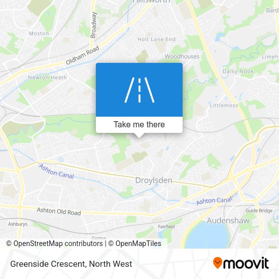 Greenside Crescent map