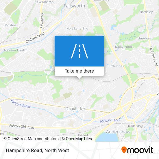 Hampshire Road map