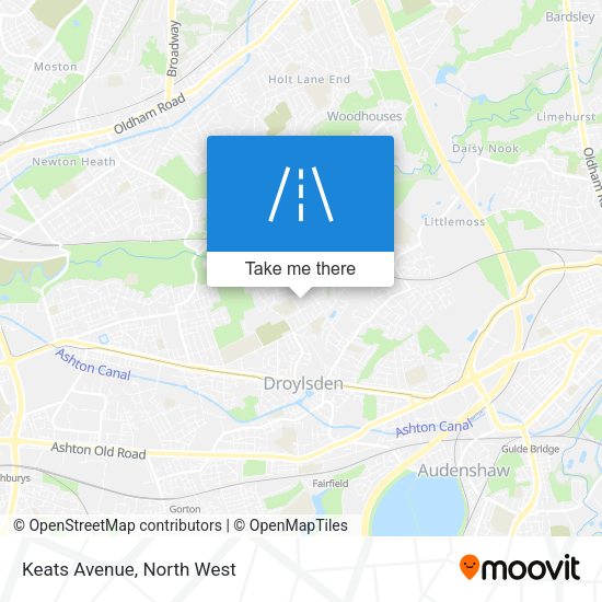 Keats Avenue map