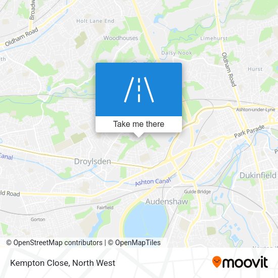 Kempton Close map