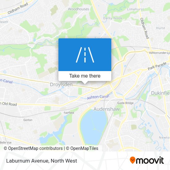 Laburnum Avenue map