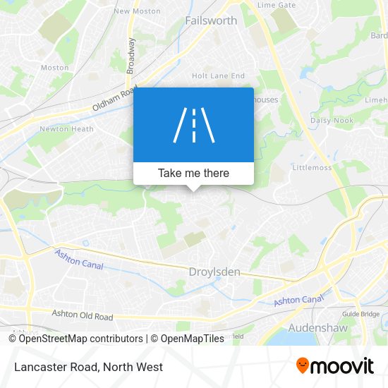 Lancaster Road map