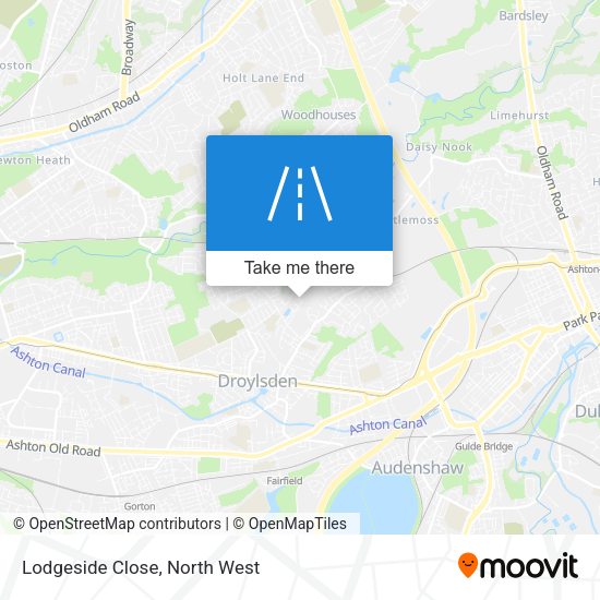 Lodgeside Close map