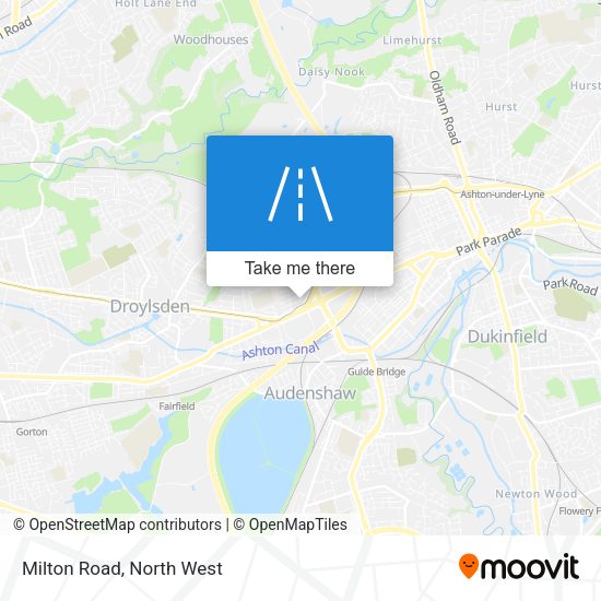 Milton Road map