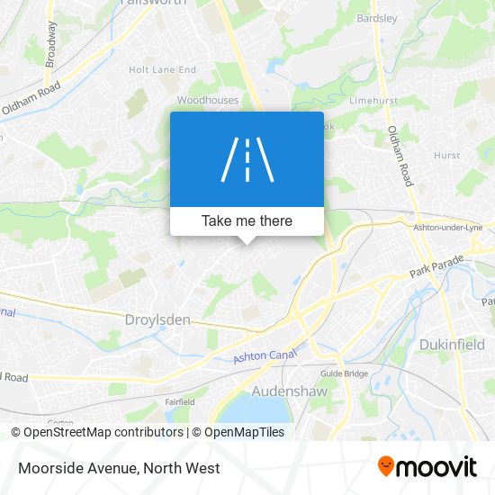 Moorside Avenue map