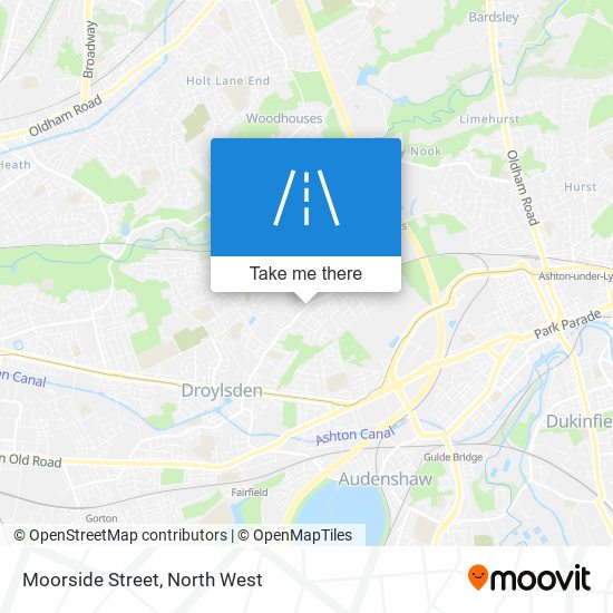 Moorside Street map