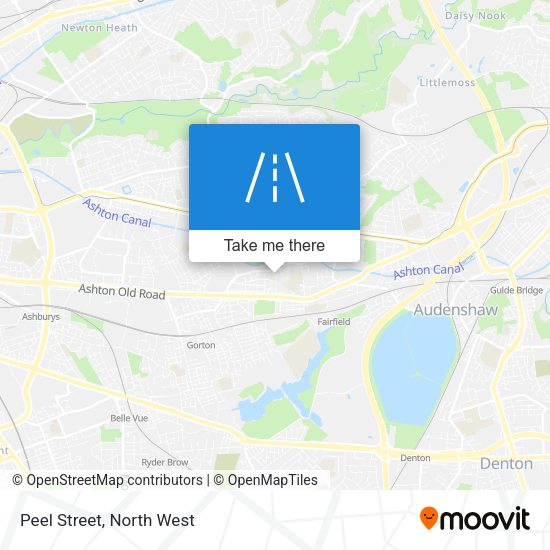 Peel Street map