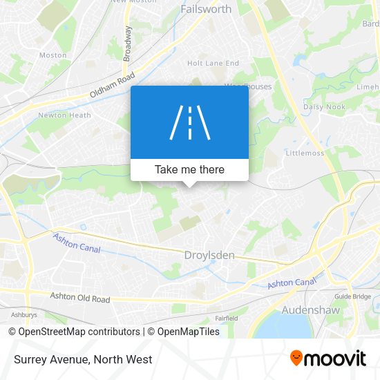 Surrey Avenue map