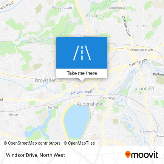 Windsor Drive map