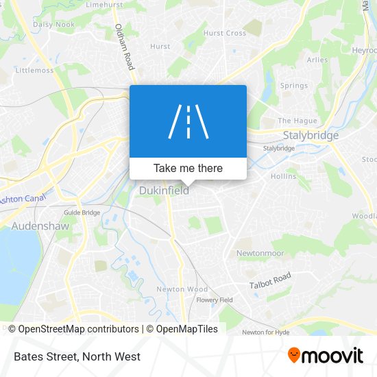 Bates Street map
