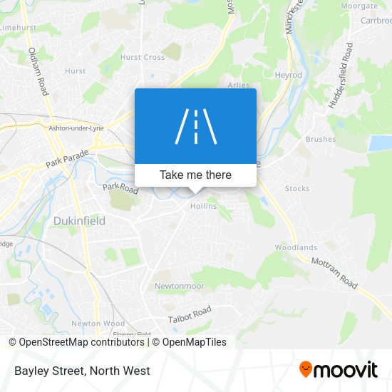 Bayley Street map
