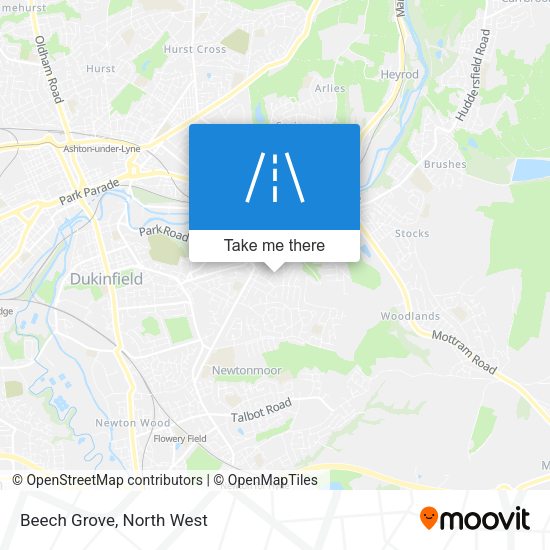 Beech Grove map