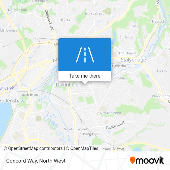 Concord Way map
