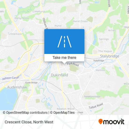 Crescent Close map