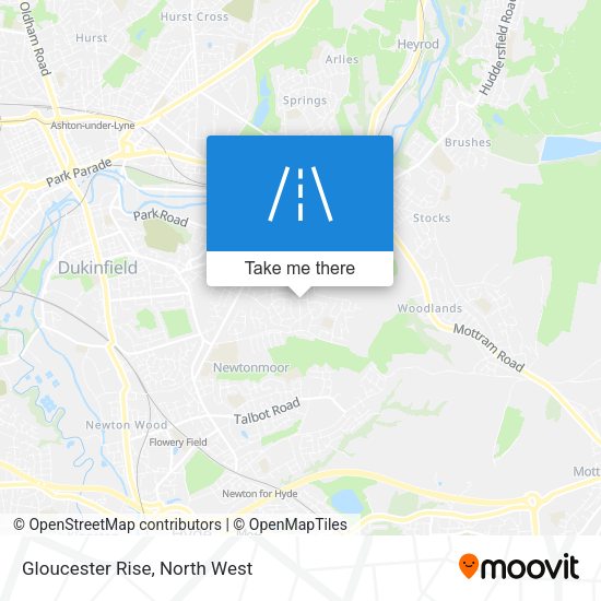 Gloucester Rise map
