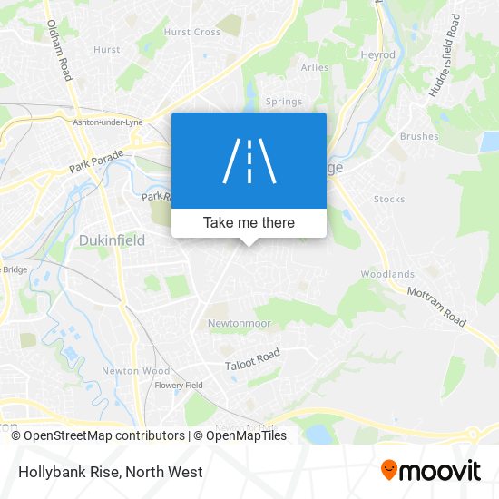 Hollybank Rise map