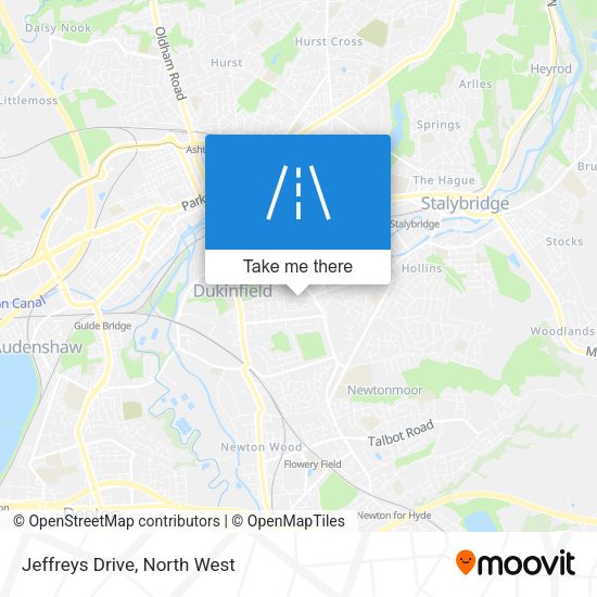Jeffreys Drive map