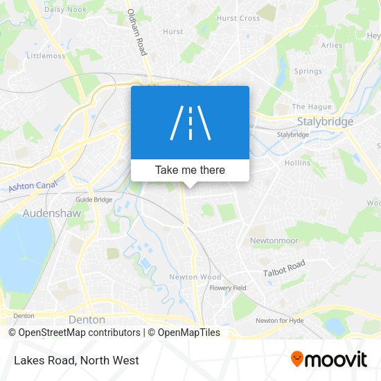 Lakes Road map