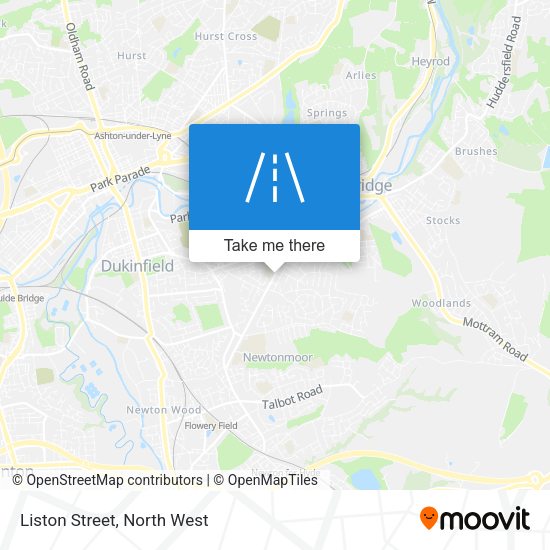 Liston Street map