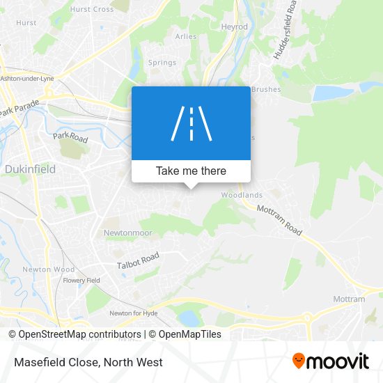 Masefield Close map
