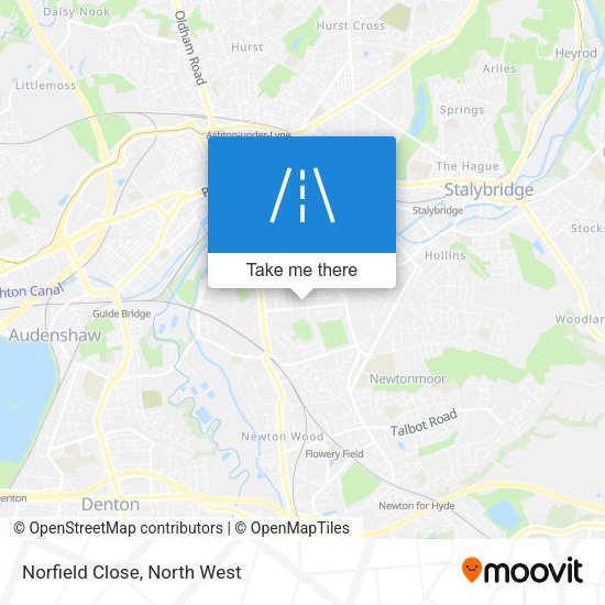 Norfield Close map