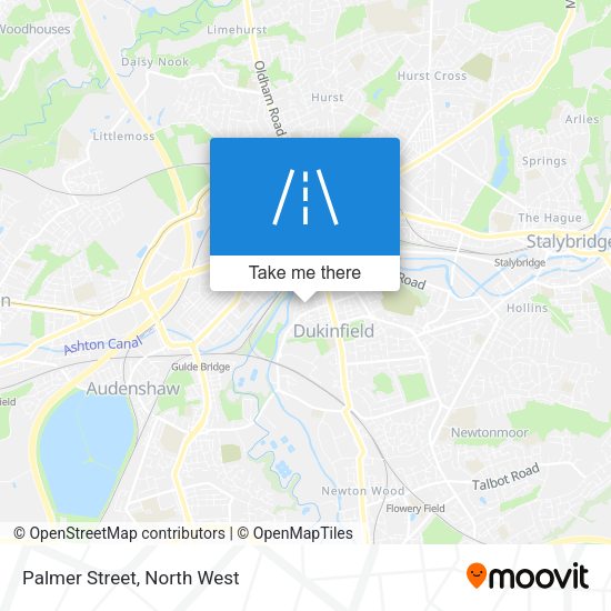 Palmer Street map