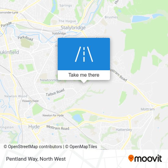 Pentland Way map