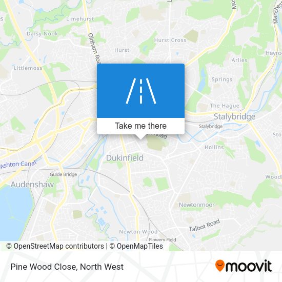 Pine Wood Close map