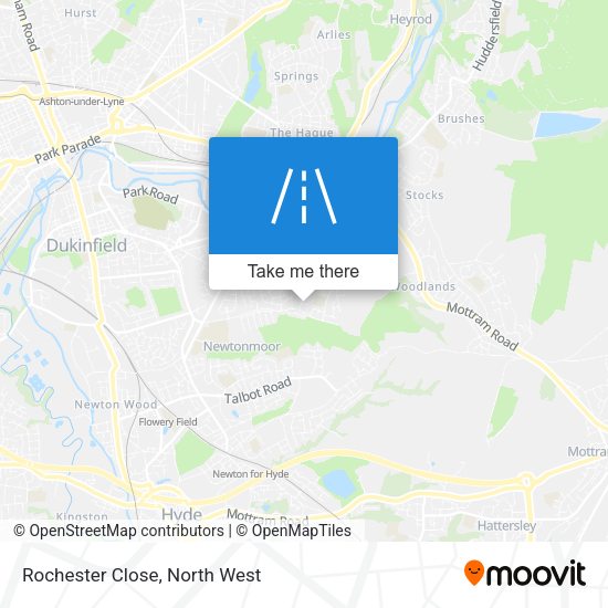 Rochester Close map