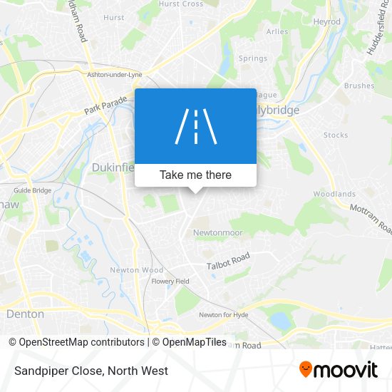 Sandpiper Close map