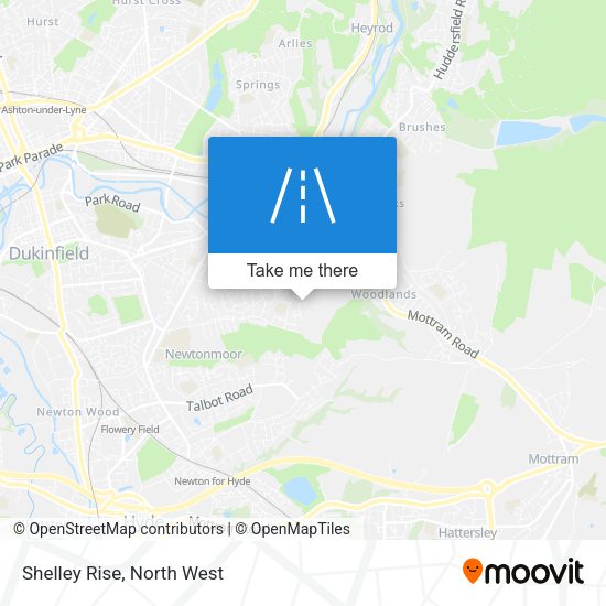 Shelley Rise map