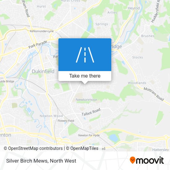 Silver Birch Mews map