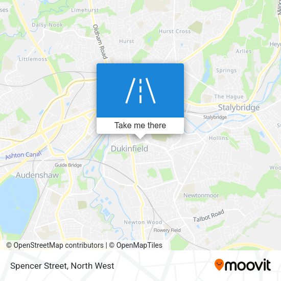 Spencer Street map