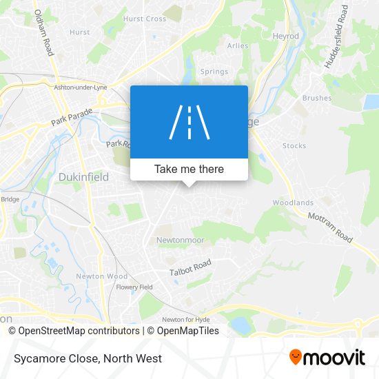 Sycamore Close map