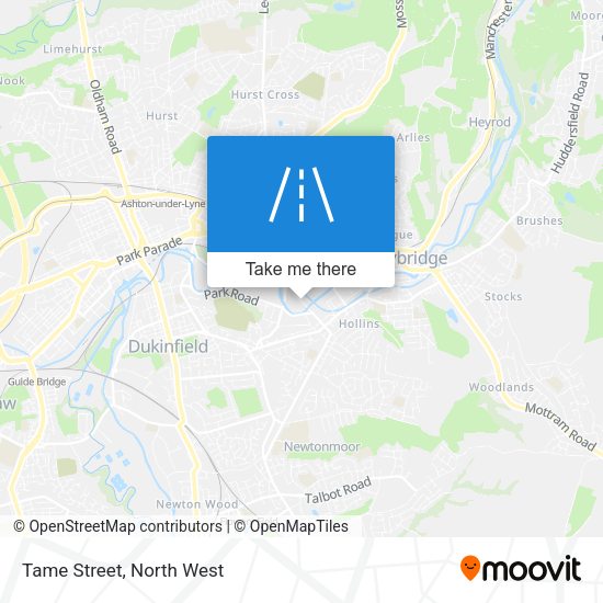 Tame Street map