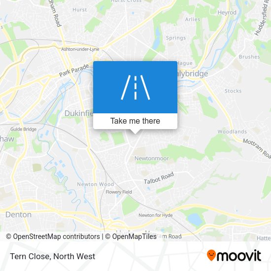 Tern Close map