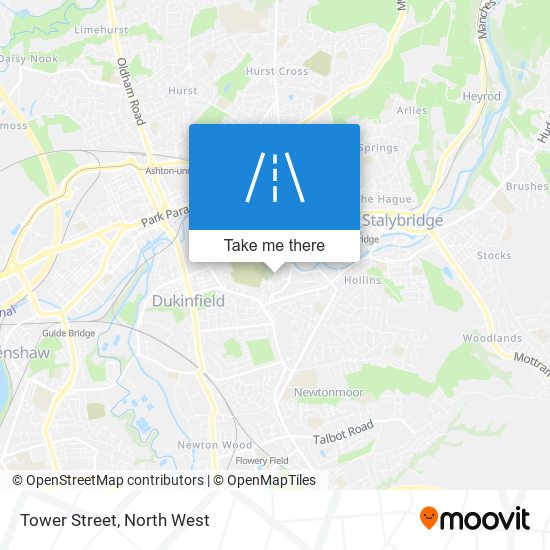 Tower Street map