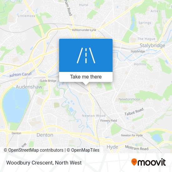 Woodbury Crescent map