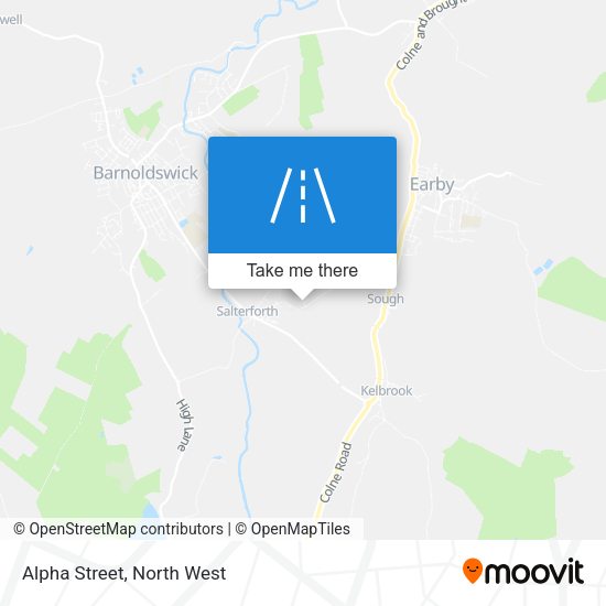 Alpha Street map
