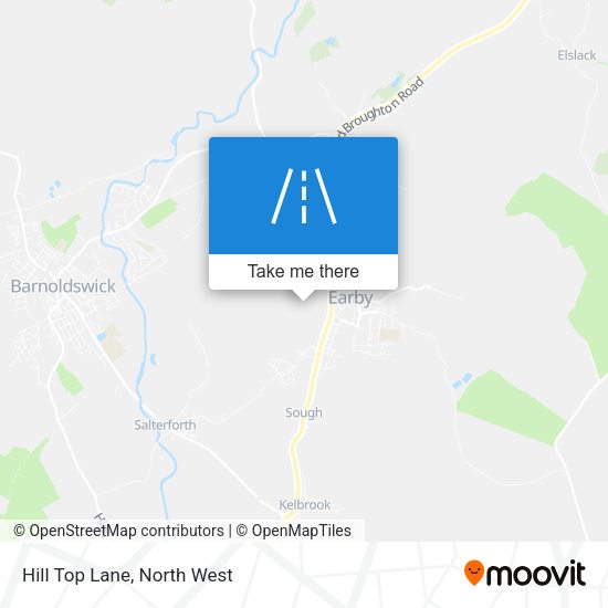 Hill Top Lane map