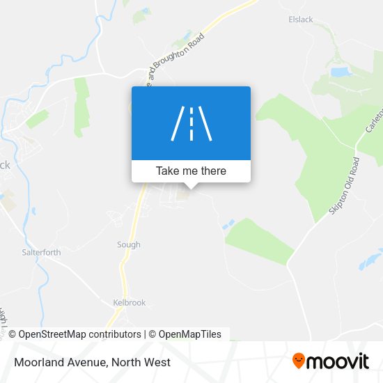 Moorland Avenue map