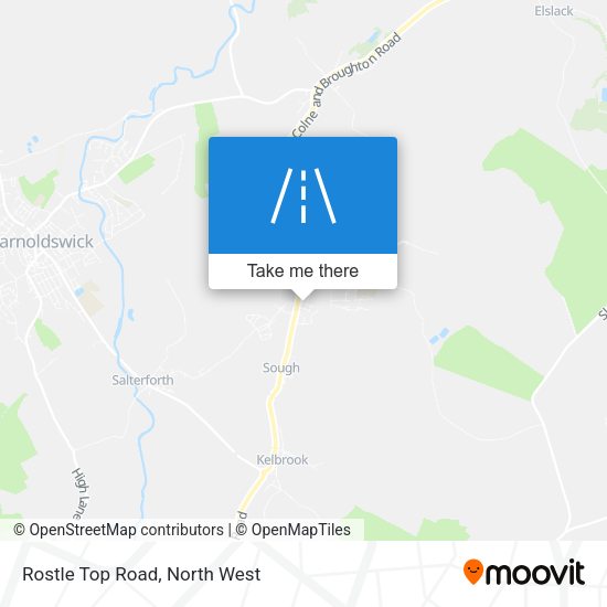 Rostle Top Road map