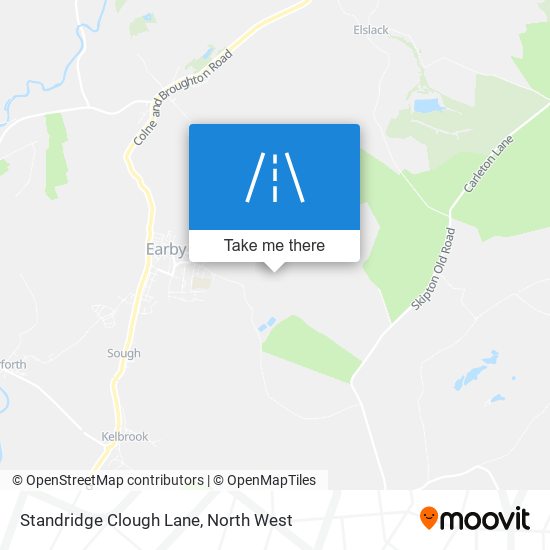 Standridge Clough Lane map