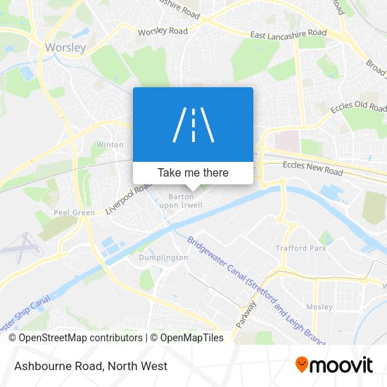 Ashbourne Road map