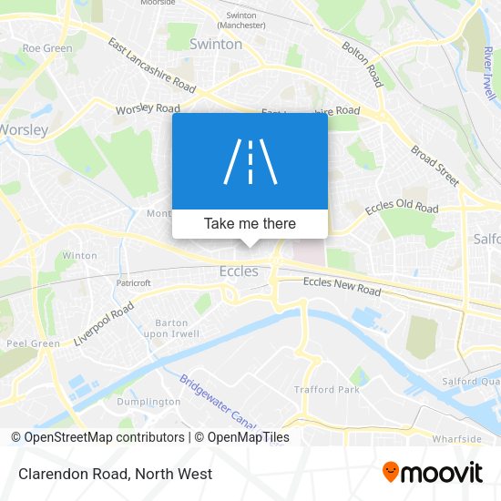Clarendon Road map