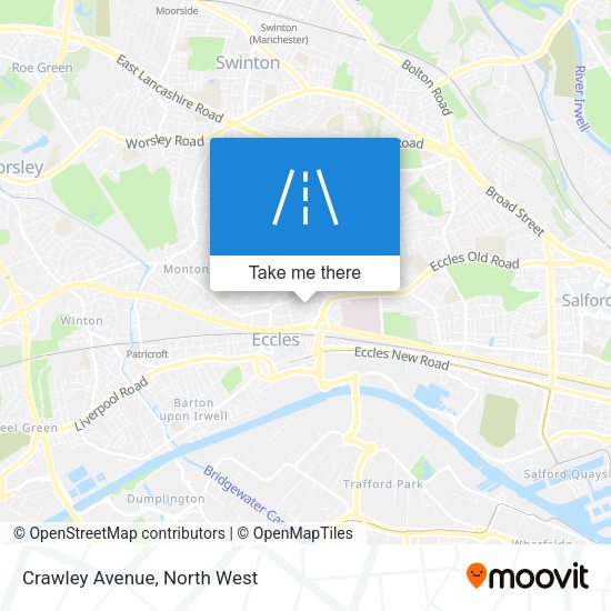 Crawley Avenue map